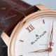 Fake Blancpain Villeret Rose Gold Case Watch With Roman Markers Brown Leather Strap (6)_th.JPG